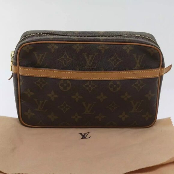 LOUIS VUITTON Monogram Compiegne 23 Clutch Bag M51847 LV Auth - Picture 1 of 16